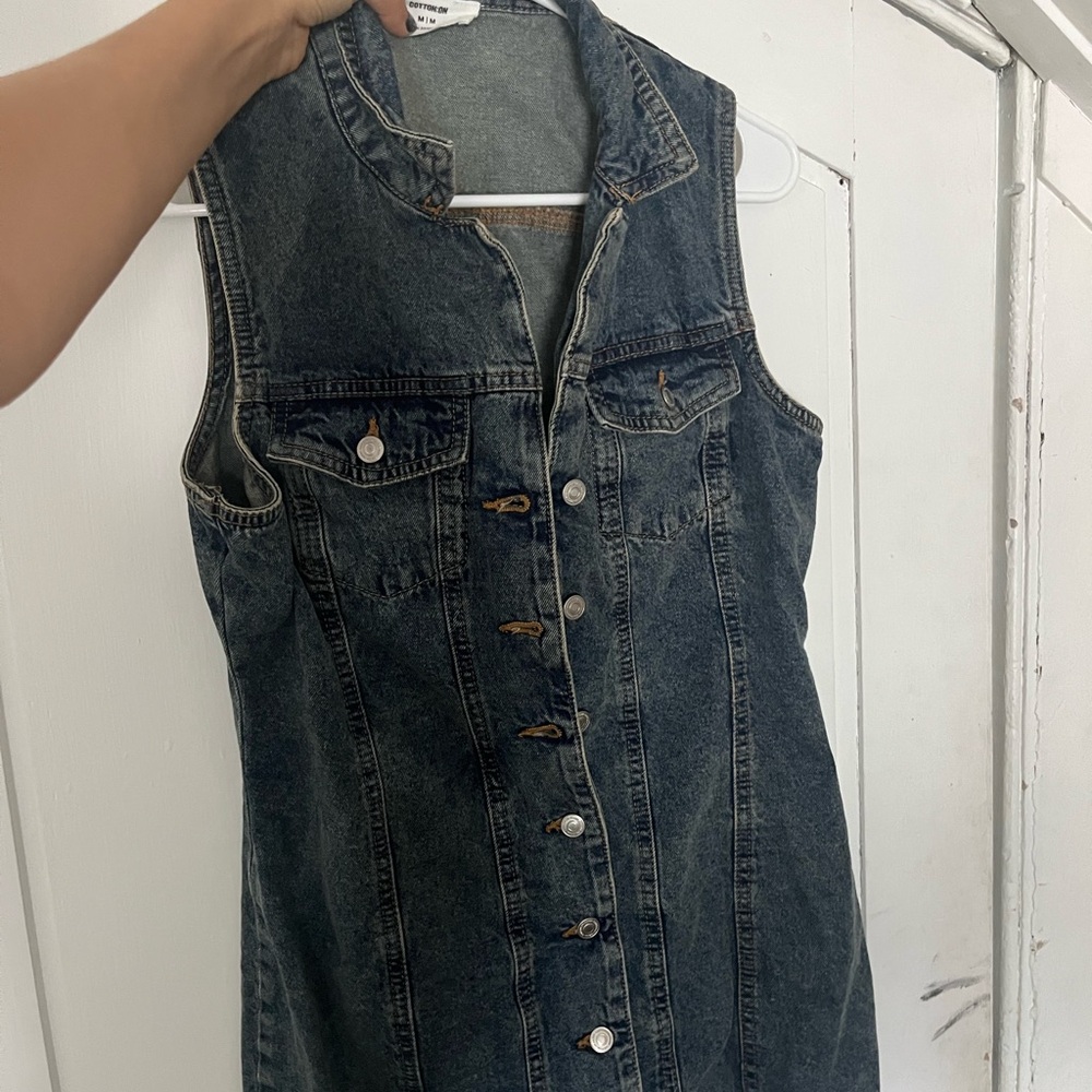 Cotton On Blue Denim Dress M